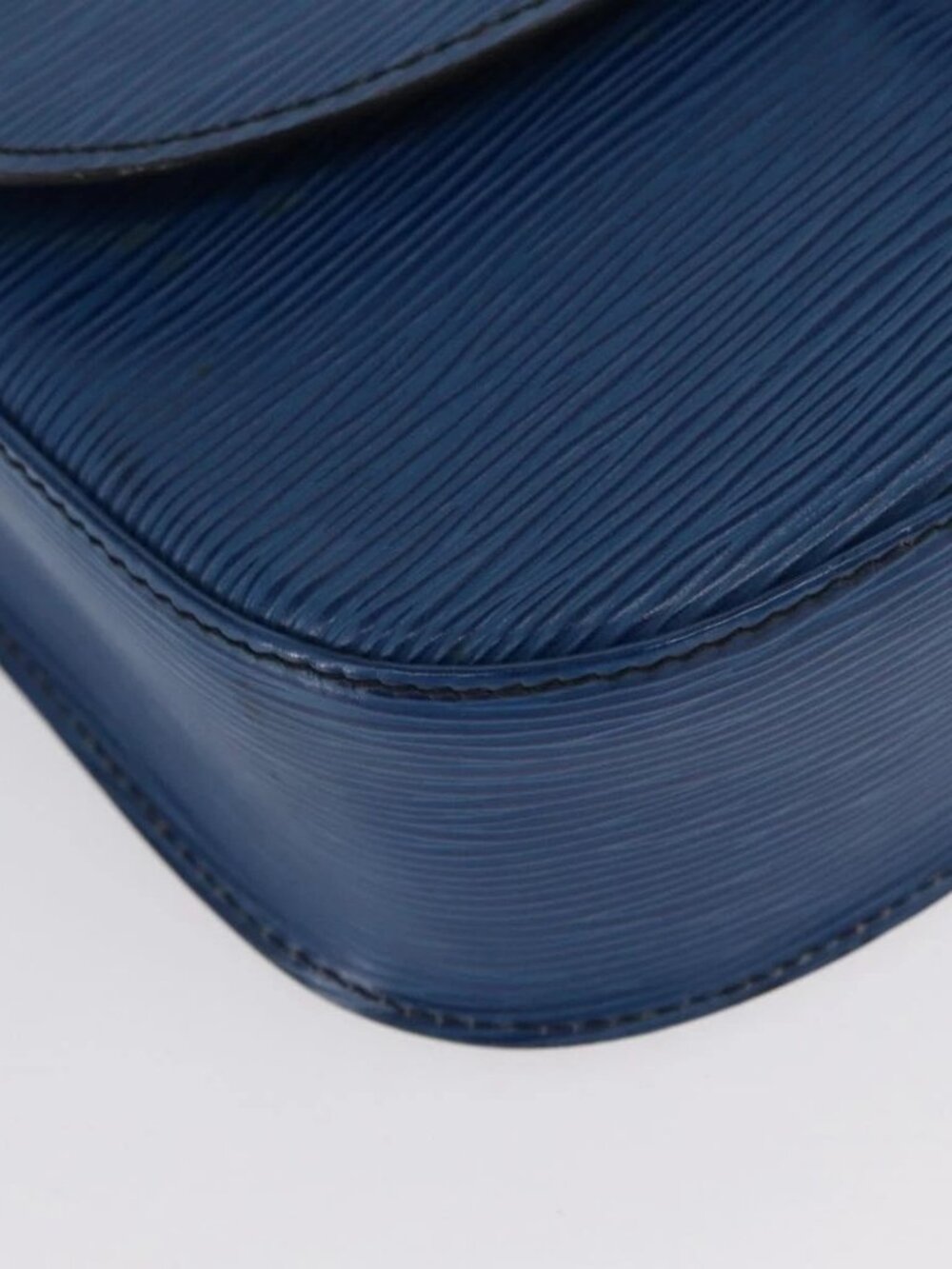 LOUIS VUITTON Epi Saint Cloud GM Shoulder Bag Toledo Blue M52195 LV Auth 163371 - Picture 5 of 16